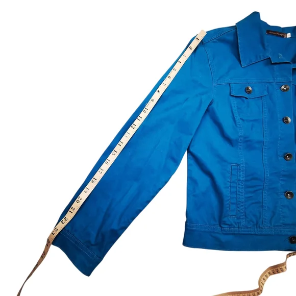 Blue Button-Up Jacket - Picture 8 of 12